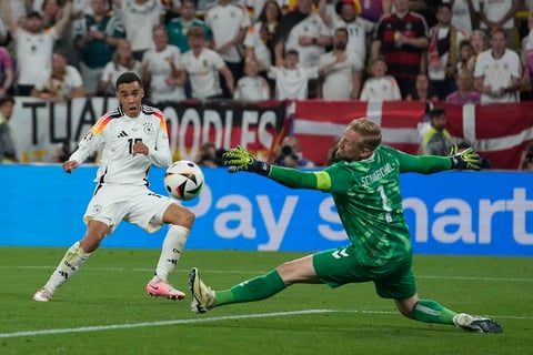 Jamal Musiala scores Germany's 2nd goal